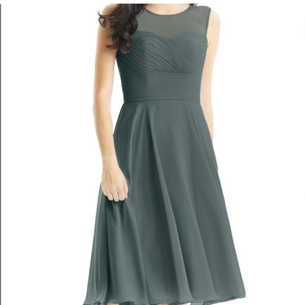 Azazie Pewter Scarlett Dress